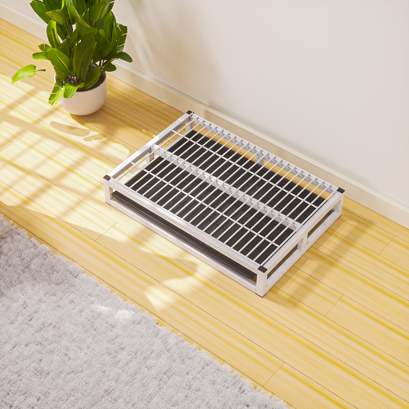 Τουαλέτα σκύλου με συρτάρι, ελκυστικό πάνα ούρων και ύφασμα από μεταξωτό λουλούδι