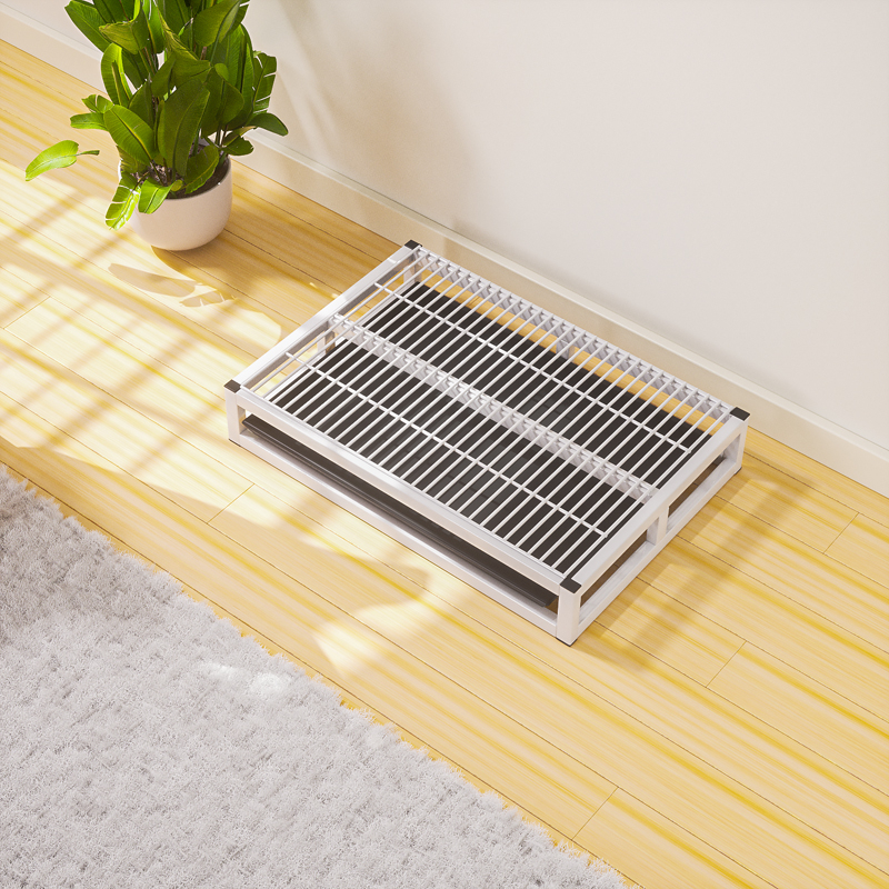 Τουαλέτα σκύλου με συρτάρι, ελκυστικό πάνα ούρων και ύφασμα από μεταξωτό λουλούδι