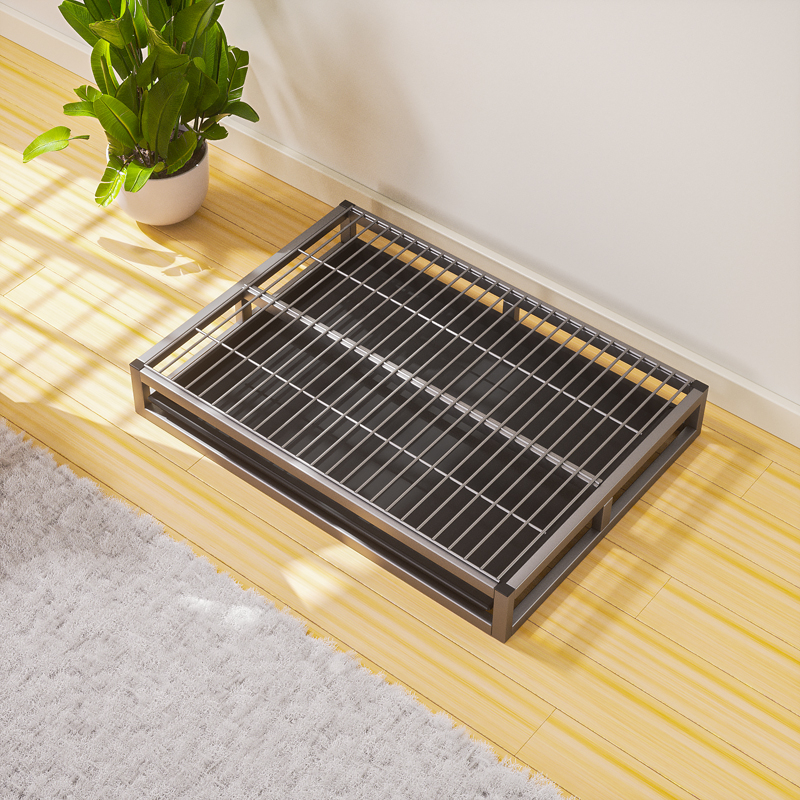 Τουαλέτα σκύλου με συρτάρι, ελκυστικό πάνα ούρων και ύφασμα από μεταξωτό λουλούδι