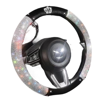 Калъф за волан на автомобил, печатен мотив, лято, машинно шиене, универсално пасва