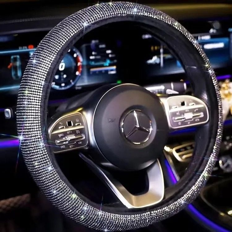 Калъф за волан на автомобил, печатен мотив, лято, машинно шиене, универсално пасва