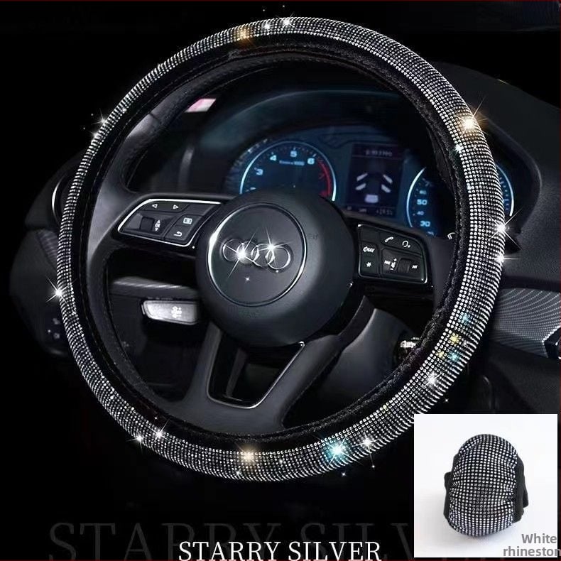 Калъф за волан на автомобил, печатен мотив, лято, машинно шиене, универсално пасва