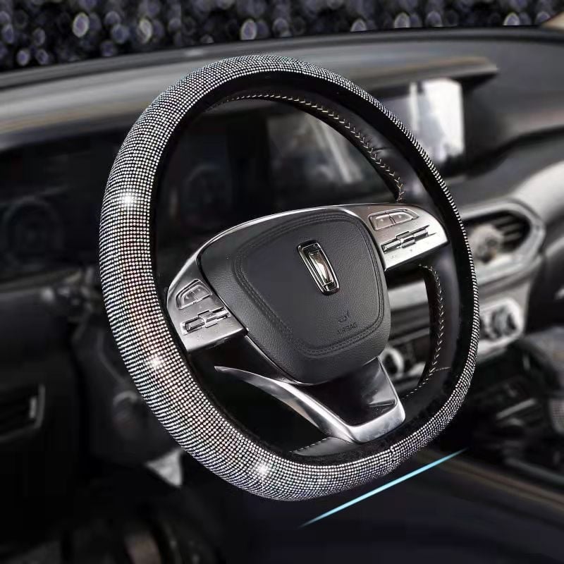 Калъф за волан на автомобил, печатен мотив, лято, машинно шиене, универсално пасва