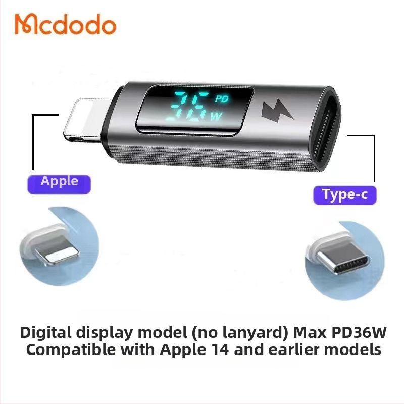 Mcdodo OT-553 Type-C към Lightning адаптер за Android и Apple устройства с бързо зареждане