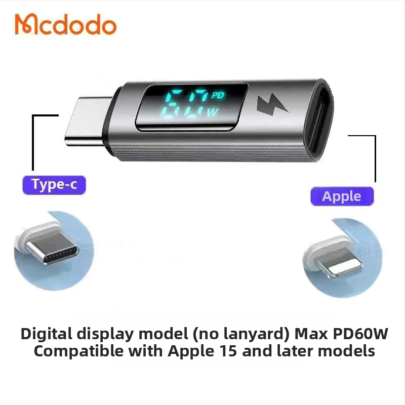 Mcdodo OT-553 Type-C към Lightning адаптер за Android и Apple устройства с бързо зареждане