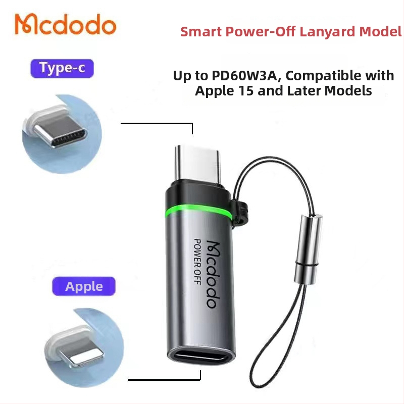 Mcdodo OT-553 Type-C към Lightning адаптер за Android и Apple устройства с бързо зареждане