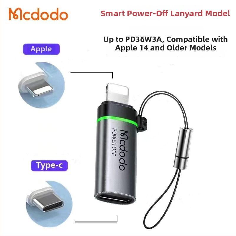 Mcdodo OT-553 Type-C към Lightning адаптер за Android и Apple устройства с бързо зареждане