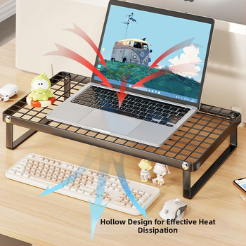 Στήριγμα για λάπτοπ και οθόνη – Με μεταλλική κατασκευή – Μάρκα Evesigar/Isijia – Για λάπτοπ και επιτραπέζιο monitor – Μοντέλο 2270446910148444416