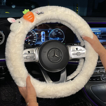 Зимно покривало за волан от изкуствен плюш за автомобили Bota, специално монтиране