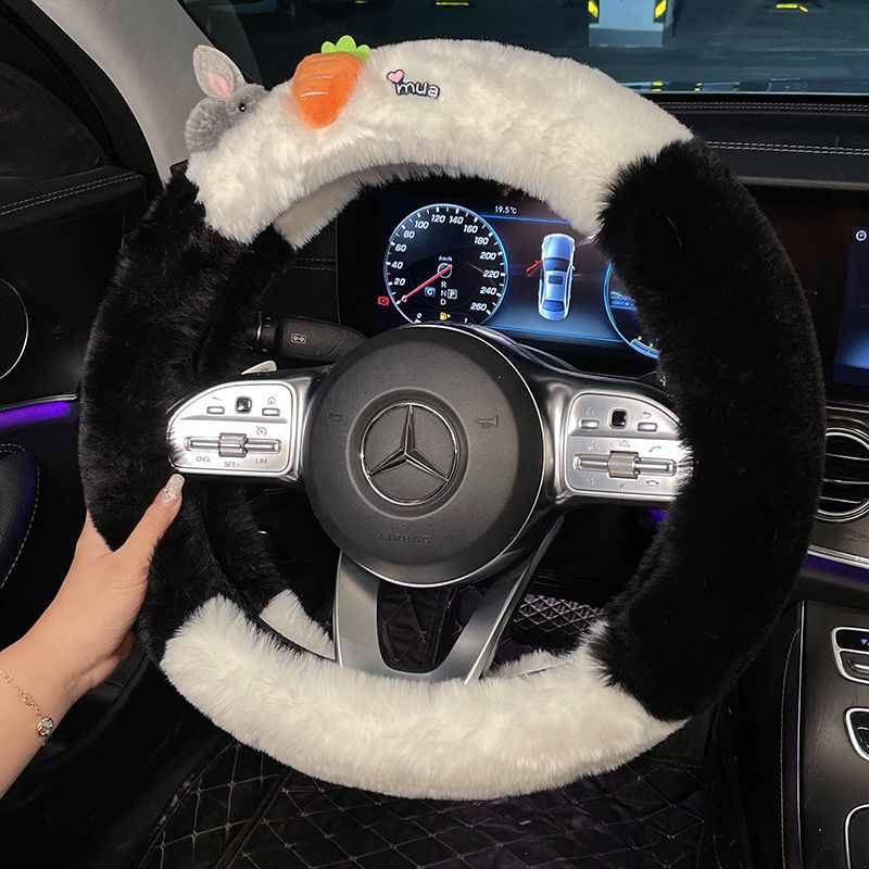 Зимно покривало за волан от изкуствен плюш за автомобили Bota, специално монтиране