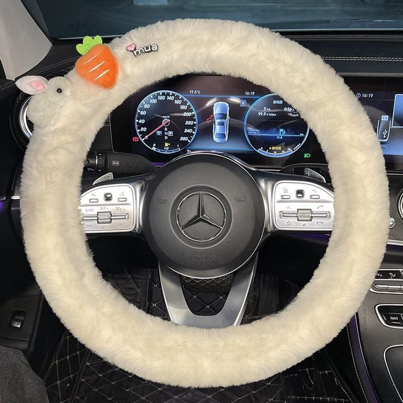 Зимно покривало за волан от изкуствен плюш за автомобили Bota, специално монтиране