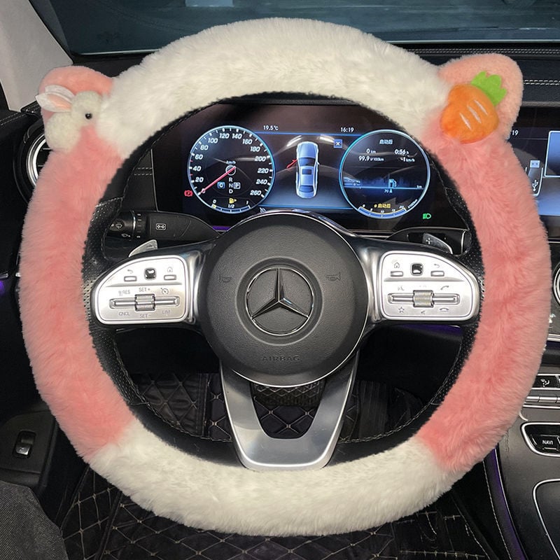 Зимно покривало за волан от изкуствен плюш за автомобили Bota, специално монтиране
