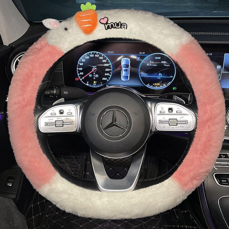 Зимно покривало за волан от изкуствен плюш за автомобили Bota, специално монтиране