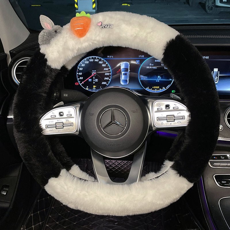 Зимно покривало за волан от изкуствен плюш за автомобили Bota, специално монтиране