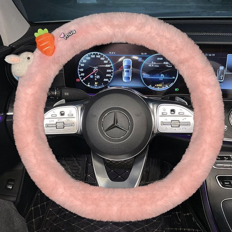 Зимно покривало за волан от изкуствен плюш за автомобили Bota, специално монтиране