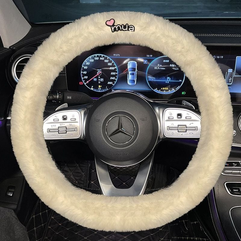 Зимно покривало за волан от изкуствен плюш за автомобили Bota, специално монтиране