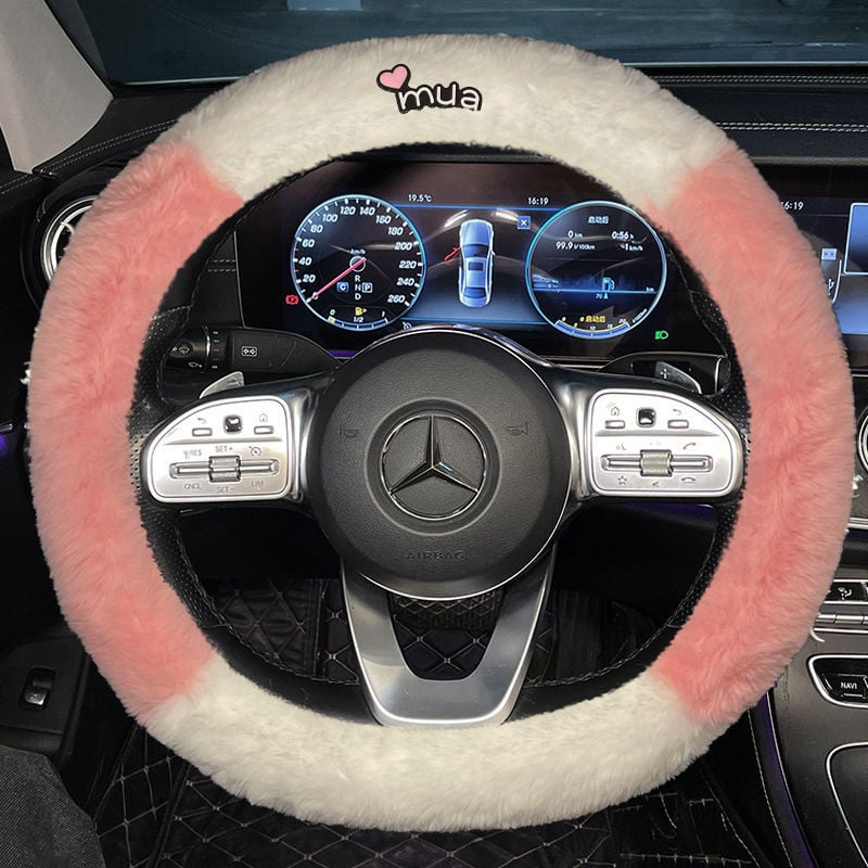 Зимно покривало за волан от изкуствен плюш за автомобили Bota, специално монтиране