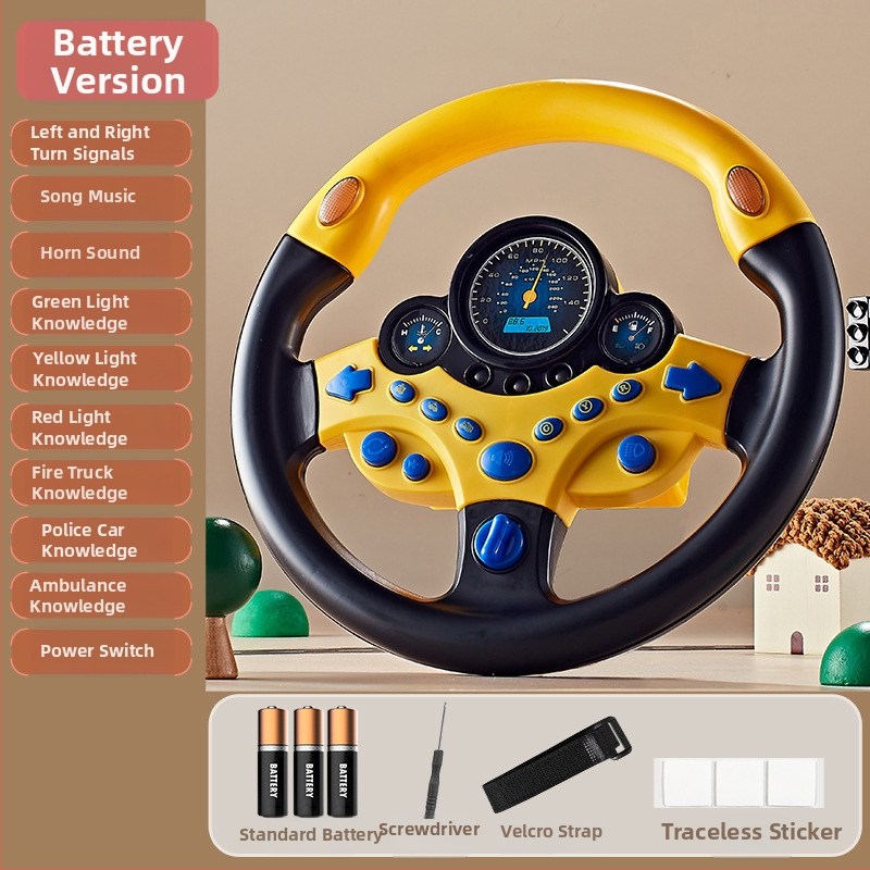 Παιχνίδι τιμονιού για παιδιά — Διαδραστική εμπειρία οδήγησης, Εκπαιδευτική ιστορία, Πλαστική κατασκευή, Κατάλληλο για ηλικίες 7–14 ετών