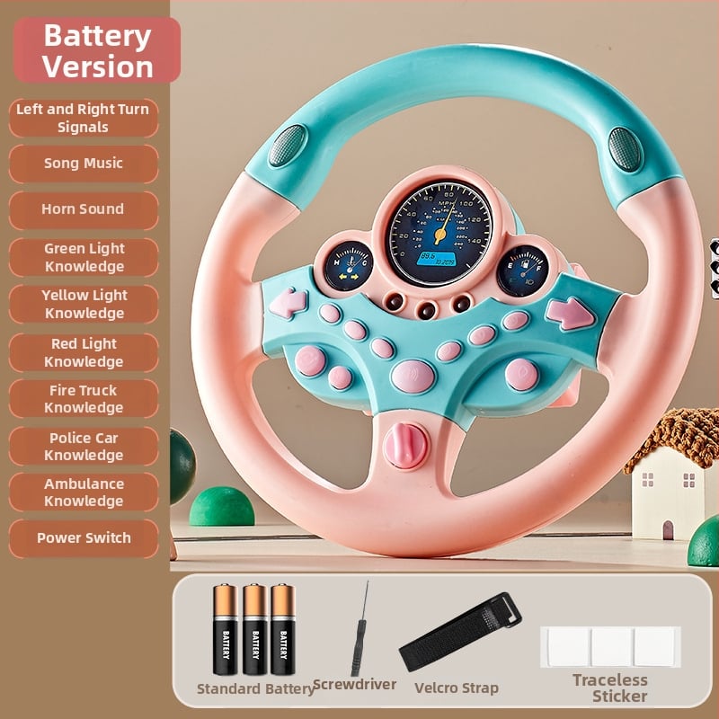 Παιχνίδι τιμονιού για παιδιά — Διαδραστική εμπειρία οδήγησης, Εκπαιδευτική ιστορία, Πλαστική κατασκευή, Κατάλληλο για ηλικίες 7–14 ετών