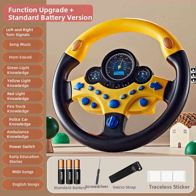 Παιχνίδι τιμονιού για παιδιά — Διαδραστική εμπειρία οδήγησης, Εκπαιδευτική ιστορία, Πλαστική κατασκευή, Κατάλληλο για ηλικίες 7–14 ετών