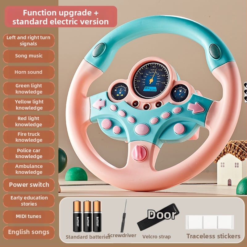 Παιχνίδι τιμονιού για παιδιά — Διαδραστική εμπειρία οδήγησης, Εκπαιδευτική ιστορία, Πλαστική κατασκευή, Κατάλληλο για ηλικίες 7–14 ετών