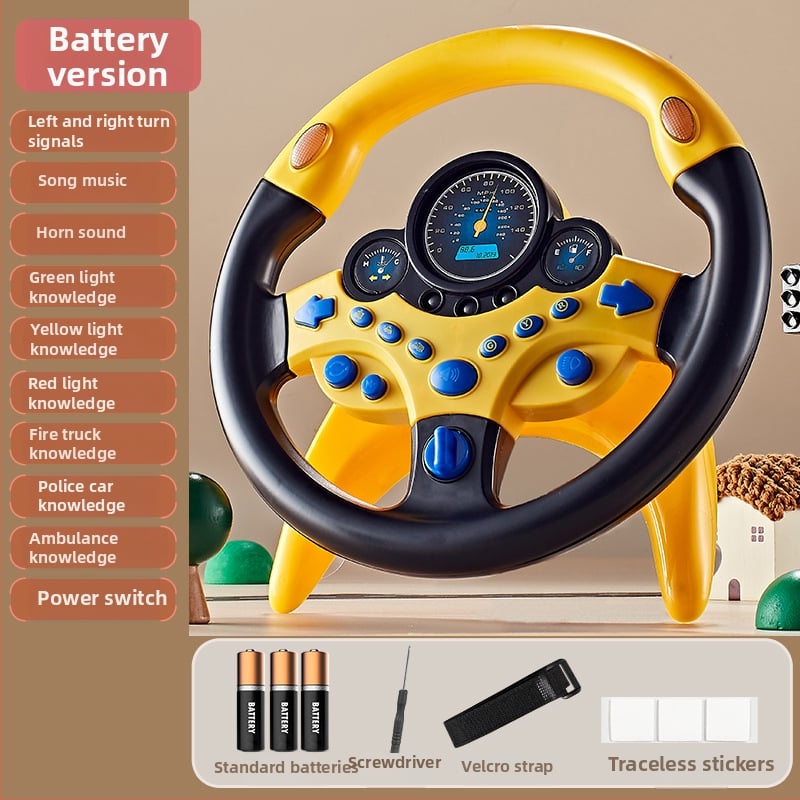 Παιχνίδι τιμονιού για παιδιά — Διαδραστική εμπειρία οδήγησης, Εκπαιδευτική ιστορία, Πλαστική κατασκευή, Κατάλληλο για ηλικίες 7–14 ετών