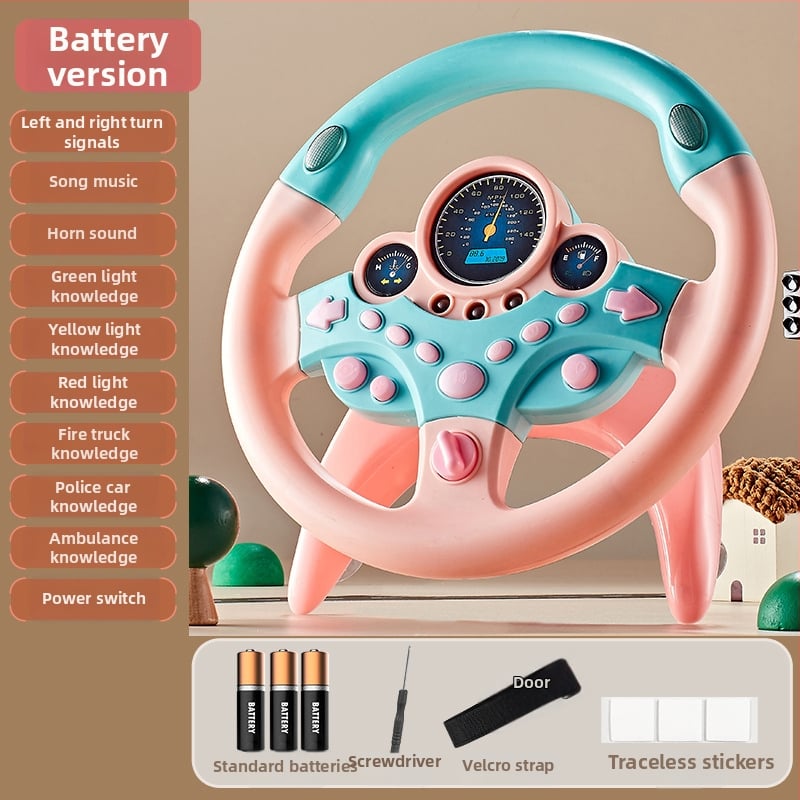 Παιχνίδι τιμονιού για παιδιά — Διαδραστική εμπειρία οδήγησης, Εκπαιδευτική ιστορία, Πλαστική κατασκευή, Κατάλληλο για ηλικίες 7–14 ετών