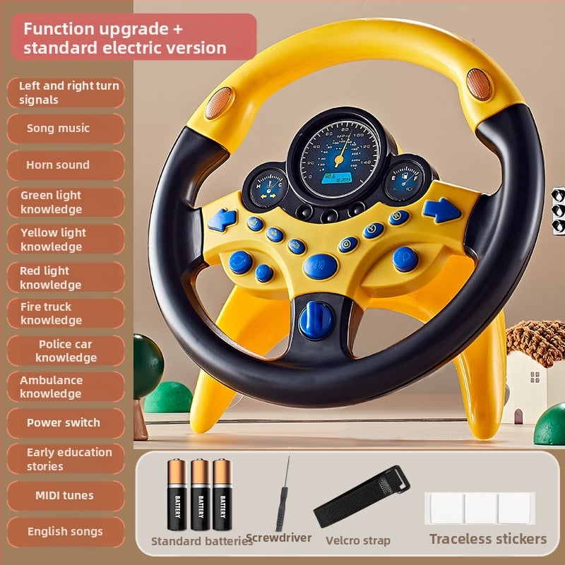 Παιχνίδι τιμονιού για παιδιά — Διαδραστική εμπειρία οδήγησης, Εκπαιδευτική ιστορία, Πλαστική κατασκευή, Κατάλληλο για ηλικίες 7–14 ετών