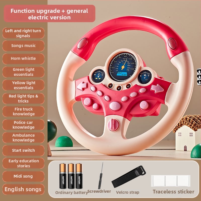 Παιχνίδι τιμονιού για παιδιά — Διαδραστική εμπειρία οδήγησης, Εκπαιδευτική ιστορία, Πλαστική κατασκευή, Κατάλληλο για ηλικίες 7–14 ετών