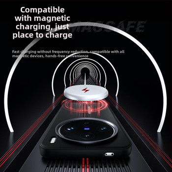 Vivo X200 Ultra tālruņa vāciņš ar ādas tekstūru un magnētisku piestiprināšanu (Materiāls: TPU + PU āda; Apstrāde: karstā presēšana; Saderība: Vivo X200 Ultra; Kritiena aizsardzība; Pret pirkstu nospiedumiem)