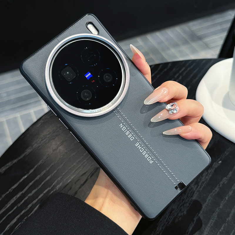 Husă de telefon Vivo X200 Ultra cu textură de piele și prindere magnetică (Material: TPU + piele PU; Proces: presare la cald; Compatibilitate: Vivo X200 Ultra; Protecție împotriva căderilor; Anti-amprente)