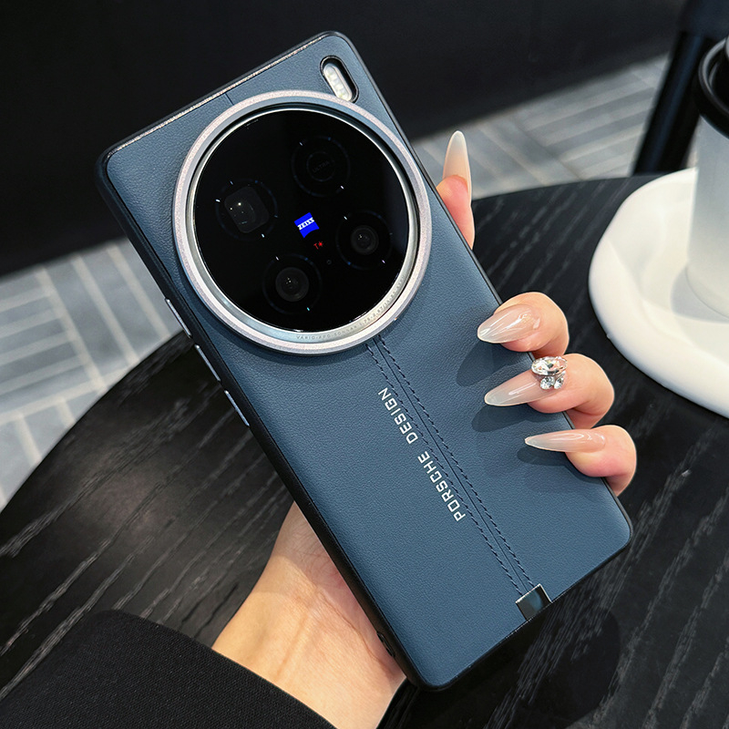 Husă de telefon Vivo X200 Ultra cu textură de piele și prindere magnetică (Material: TPU + piele PU; Proces: presare la cald; Compatibilitate: Vivo X200 Ultra; Protecție împotriva căderilor; Anti-amprente)