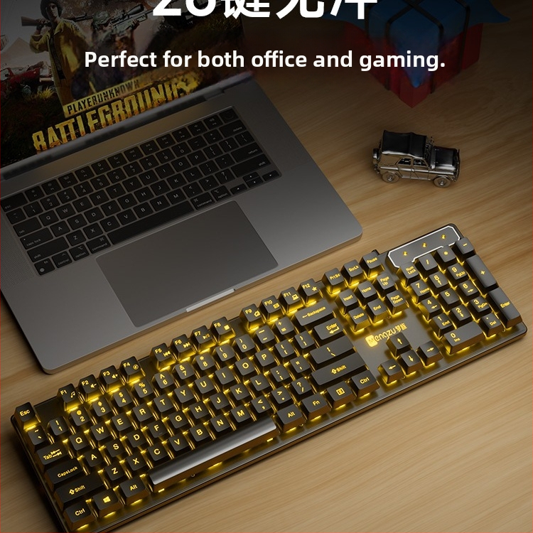 Set tipkovnice i miša s USB, 104 tipke, žični headset