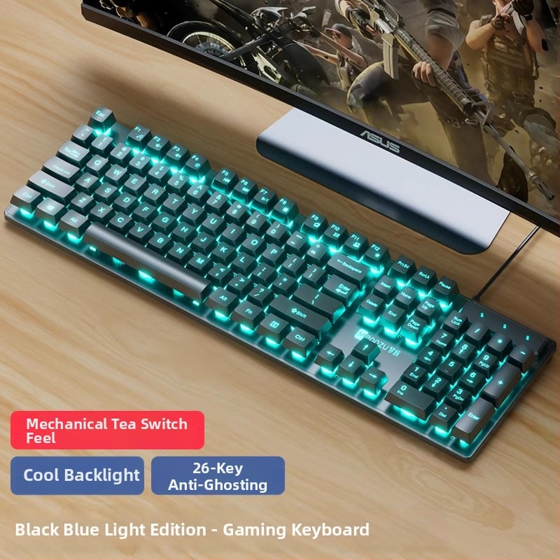 Set tipkovnice i miša s USB, 104 tipke, žični headset