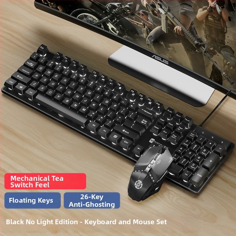 Set tipkovnice i miša s USB, 104 tipke, žični headset