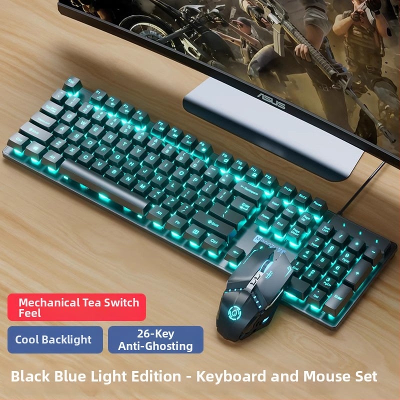 Set tipkovnice i miša s USB, 104 tipke, žični headset