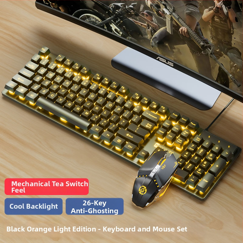 Set tipkovnice i miša s USB, 104 tipke, žični headset