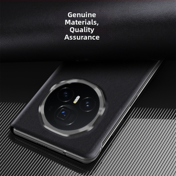 Honor MagicV3 tālruņa korpuss ar gudru logu no mākslīgās ādas, biznesa/holster stils, statīvs, pret kritienu, pret pirkstu nospiedumiem