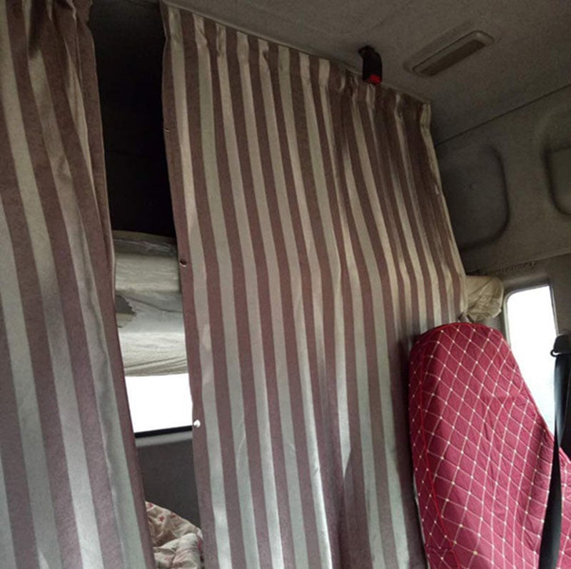 Jingjie завеса за кабина на камиона, плътна непрозрачна материя, висящ монтаж, универсална за камиони