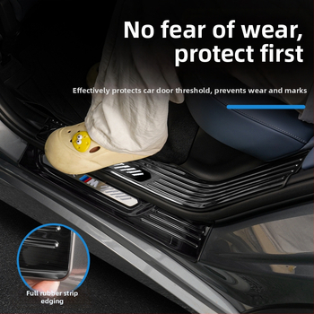 Ανοξείδωτες λωρίδες πορτών για BMW X3 με πεντάλ καλωσορίματος και προστατευτικό πιάτο πορτμπαγκάζ