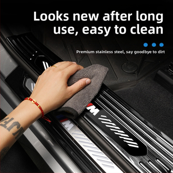 Ανοξείδωτες λωρίδες πορτών για BMW X3 με πεντάλ καλωσορίματος και προστατευτικό πιάτο πορτμπαγκάζ