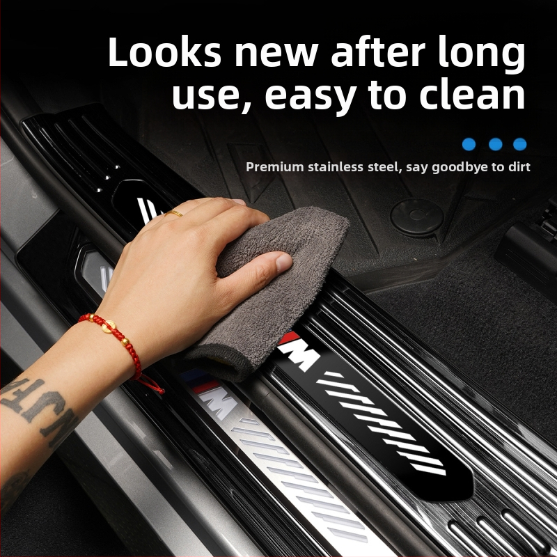 Ανοξείδωτες λωρίδες πορτών για BMW X3 με πεντάλ καλωσορίματος και προστατευτικό πιάτο πορτμπαγκάζ