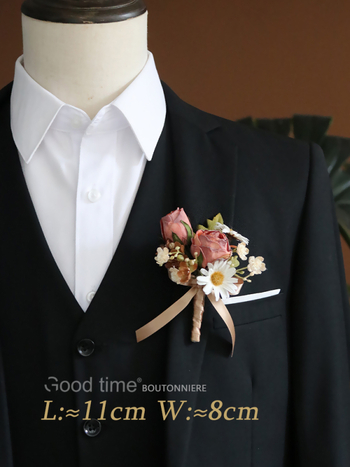 Csuklóra illeszthető corsage – kínai stílusú rózsa, menyasszony és koszorúslány számára, ajándék osztálytársnak, karácsony, költözés