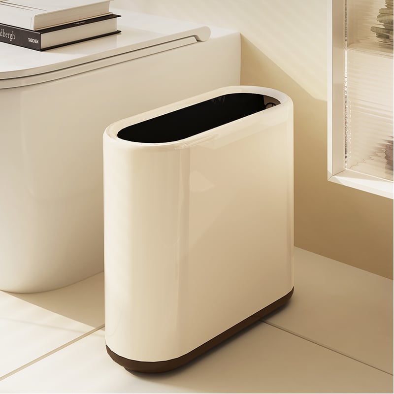 Ovalus vonios kambario šiukšlių dėklas, animacinio filmo dizainas, 12 L talpa, be dangčio, iš popieriaus