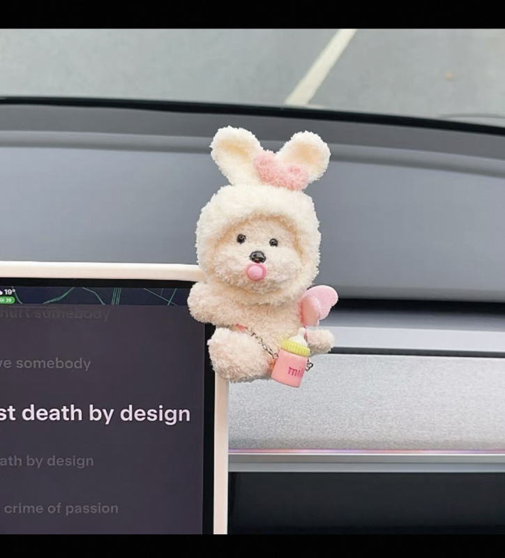 Автомобилен интериорен аксесоар, плюшена анимационна кукла за декорация и съхранение в колата