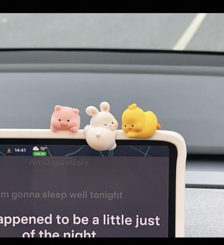 Автомобилен интериорен аксесоар, плюшена анимационна кукла за декорация и съхранение в колата