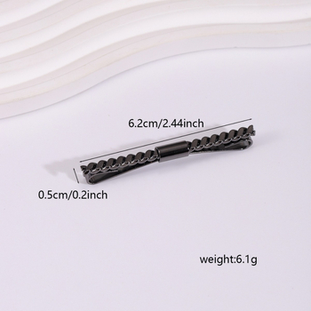 Клип за яка – меден, прост унисекс стил, геометрична форма, електропокритие