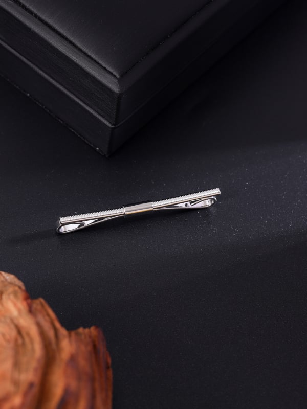 Клип за яка – меден, прост унисекс стил, геометрична форма, електропокритие