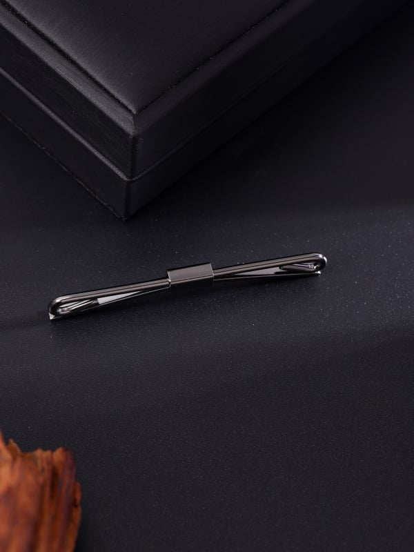 Клип за яка – меден, прост унисекс стил, геометрична форма, електропокритие