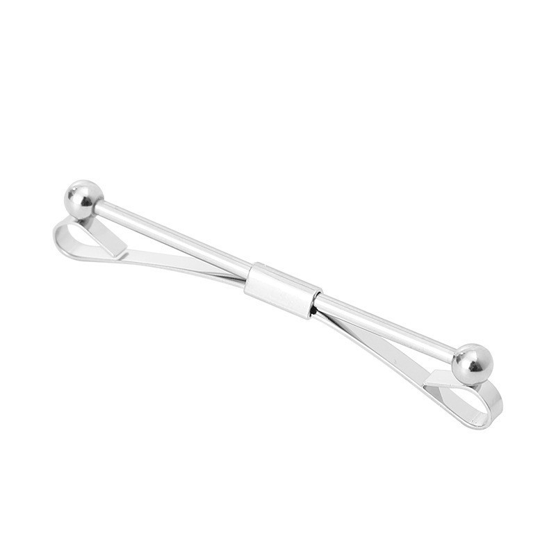 Клип за яка – меден, прост унисекс стил, геометрична форма, електропокритие